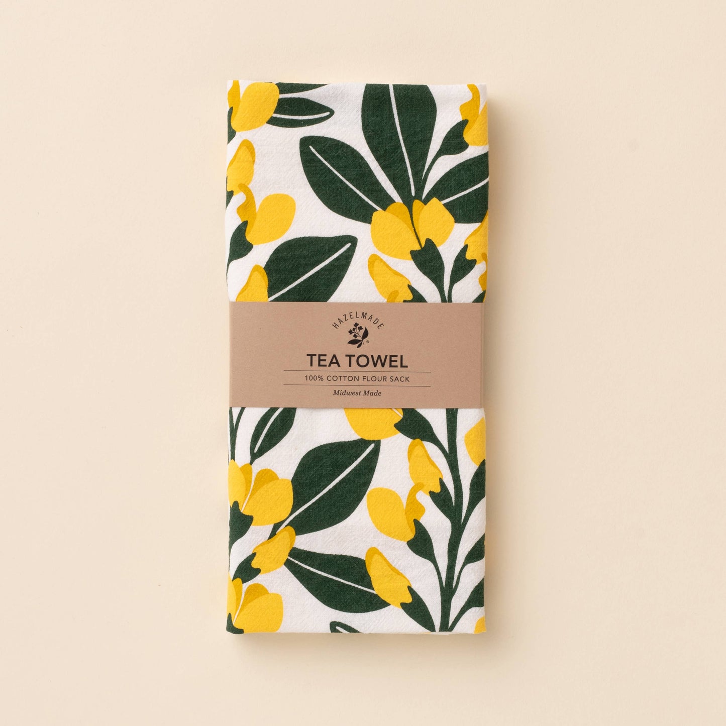 Yellow Flowers Tea Towel