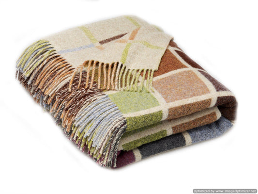 Contemporary Merino Lambswool Throw
