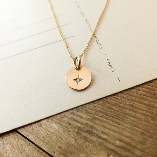 Becoming Jewelry Gold Starlight charm necklace with star pendant 