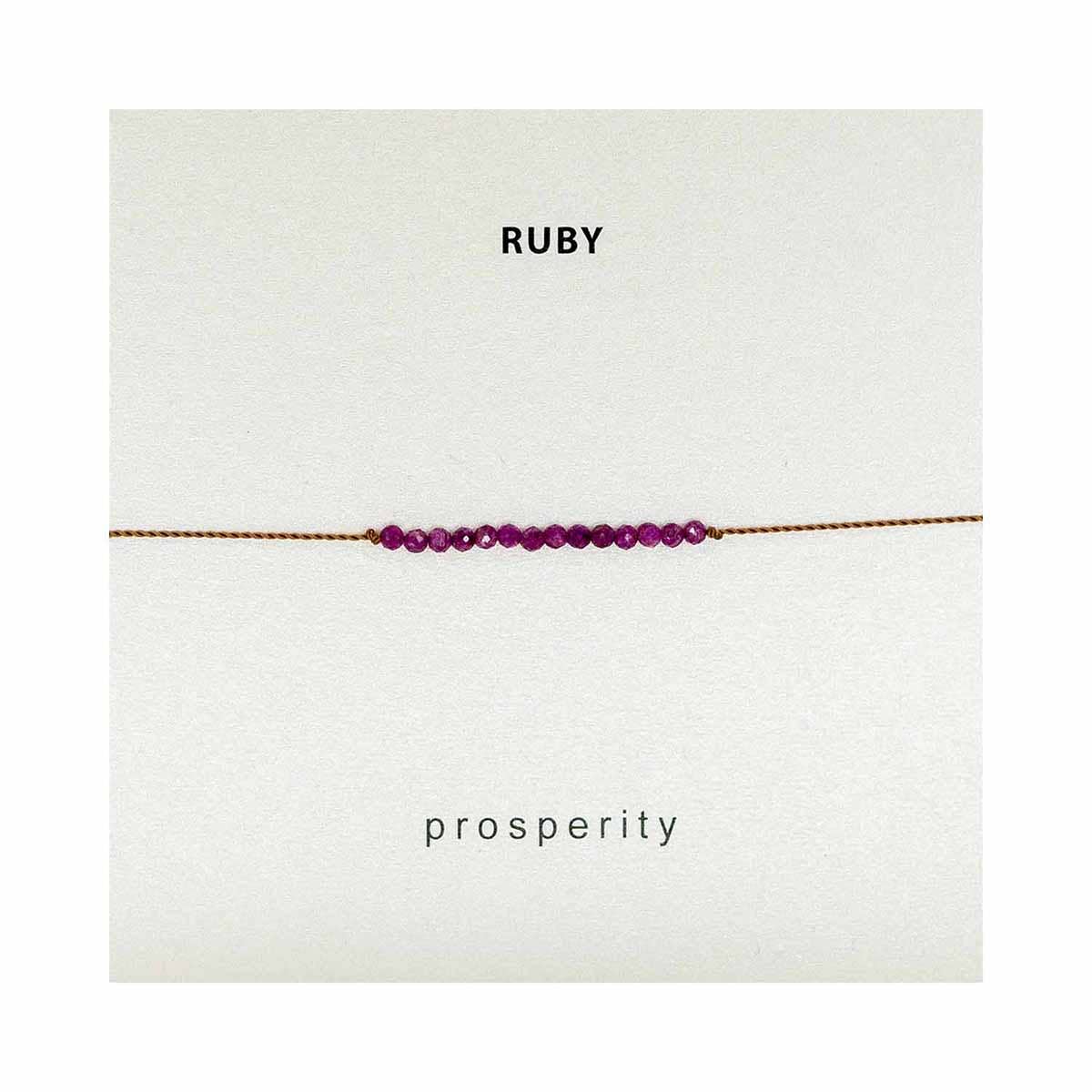 Ruby Prosperity Bracelet
