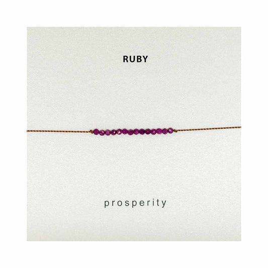Ruby Prosperity Bracelet