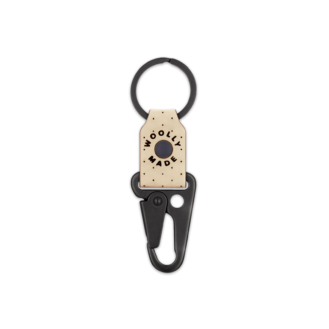 Woolly Made - Clip Keychain: Tan