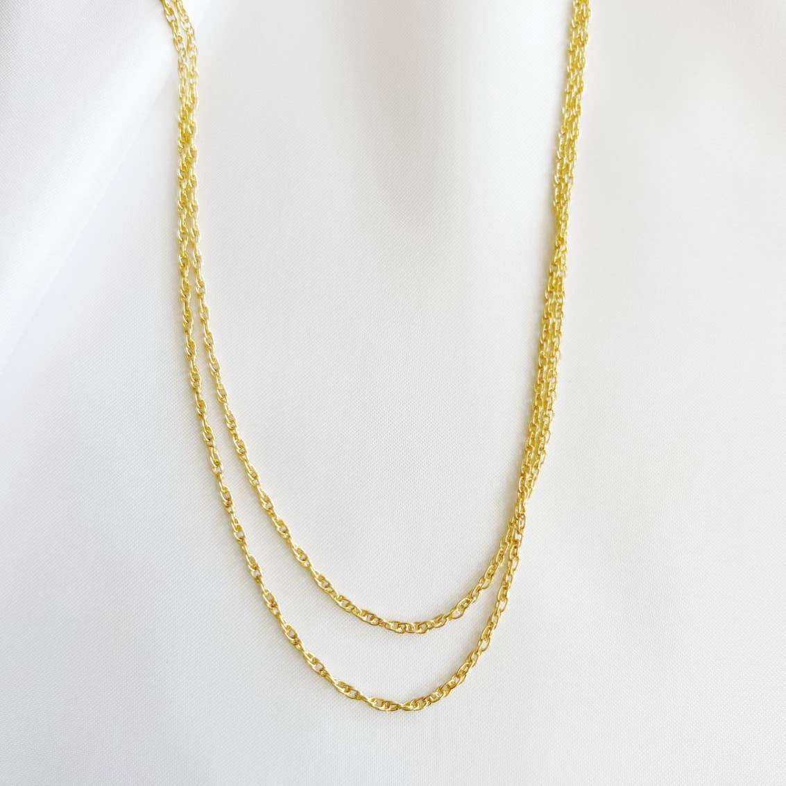 East Coast Rope Layering Necklace Gold Filled
