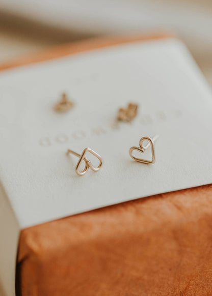 Open Heart Posts | 14kt Gold Fill