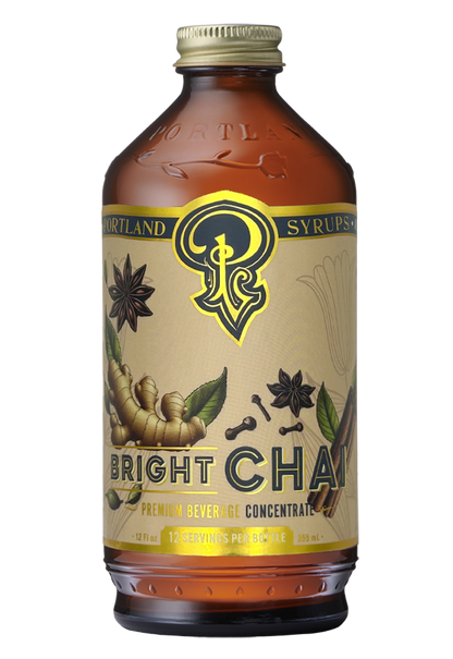 Bright Chai Syrup 12oz - cocktail / mocktail / coffee drinks
