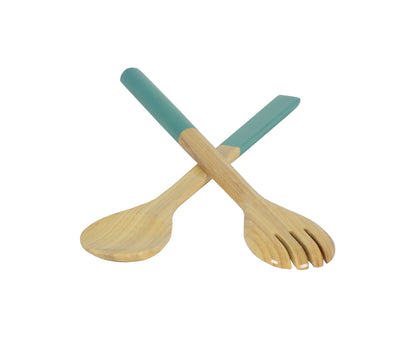 Large Bamboo Server Set: Dark Green