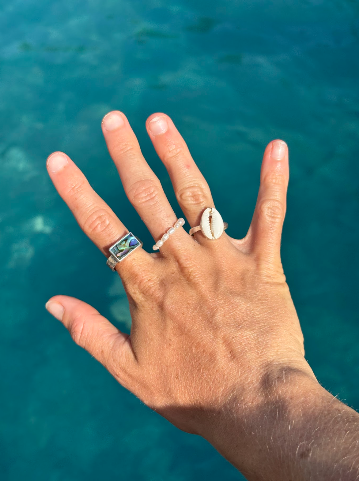 Morgan Ring - Abalone (Handmade): 9