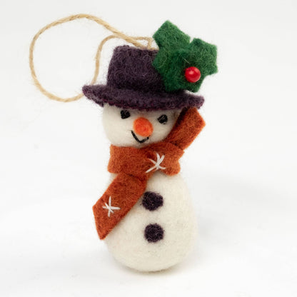 Felt Winter Snowmen