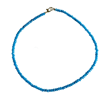 Market and King - Dainty Candy Gemstone Necklace: Turquoise