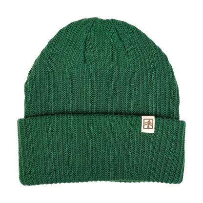 Rustek Collective - Rustek 100% Organic Cotton Beanie: Green