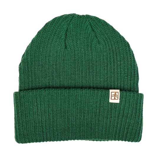 Rustek Collective - Rustek 100% Organic Cotton Beanie: Green