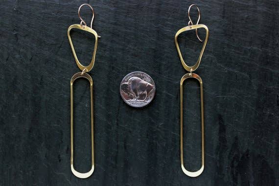 Phora Earrings: Sterling Silver / Brass