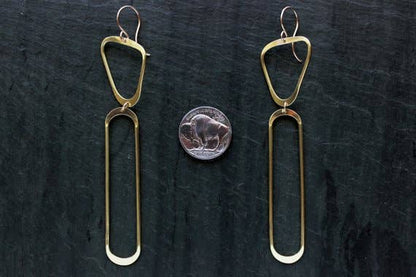 Phora Earrings: Sterling Silver / Brass