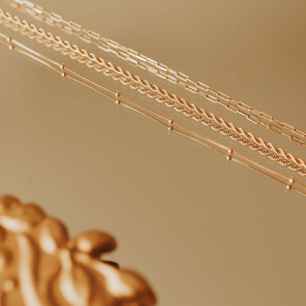Gold Filled Rope Necklace