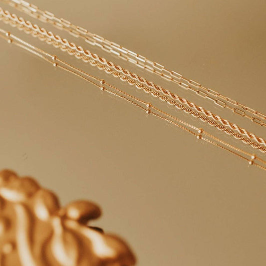 Gold Filled Rope Necklace