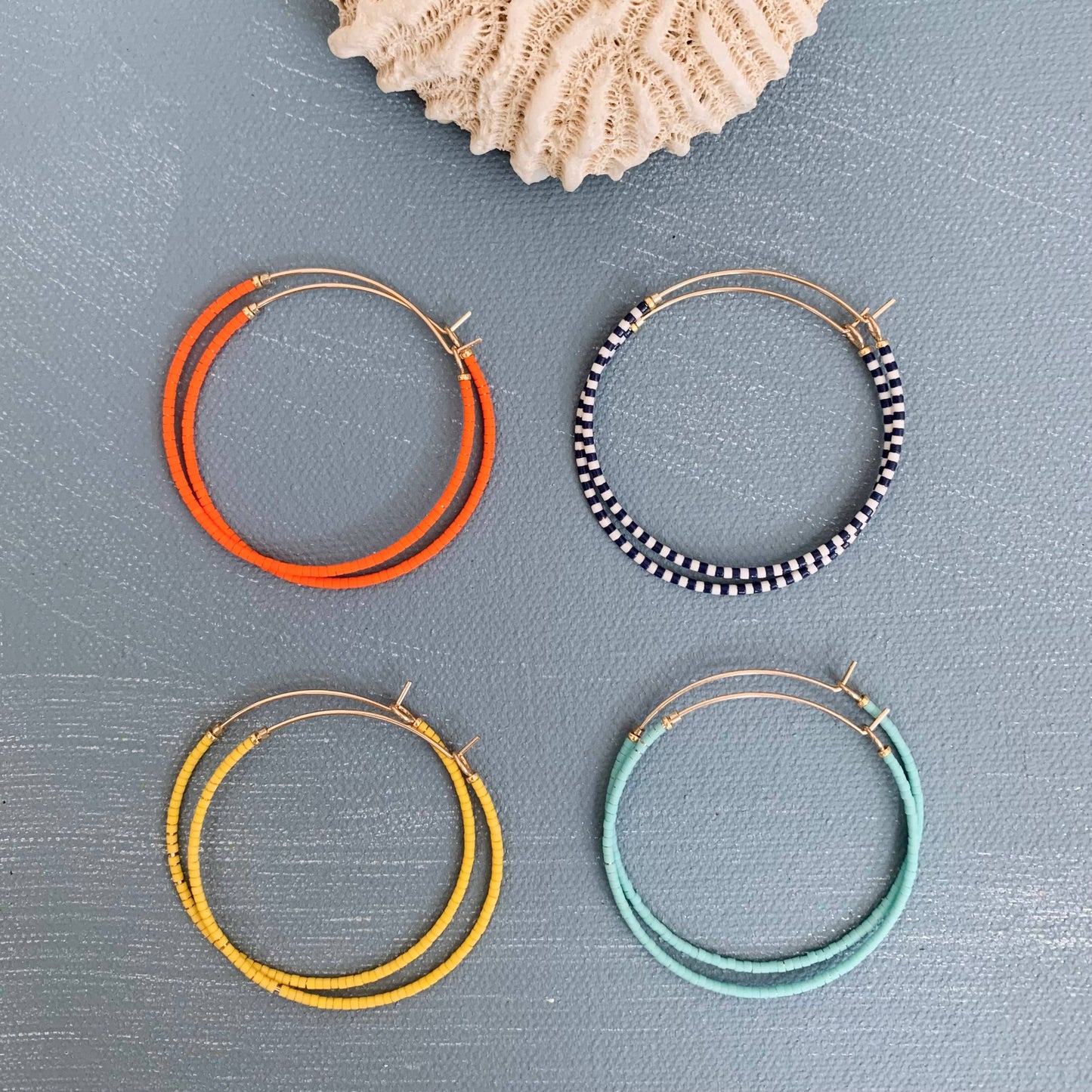 Beaded hoop Marigold