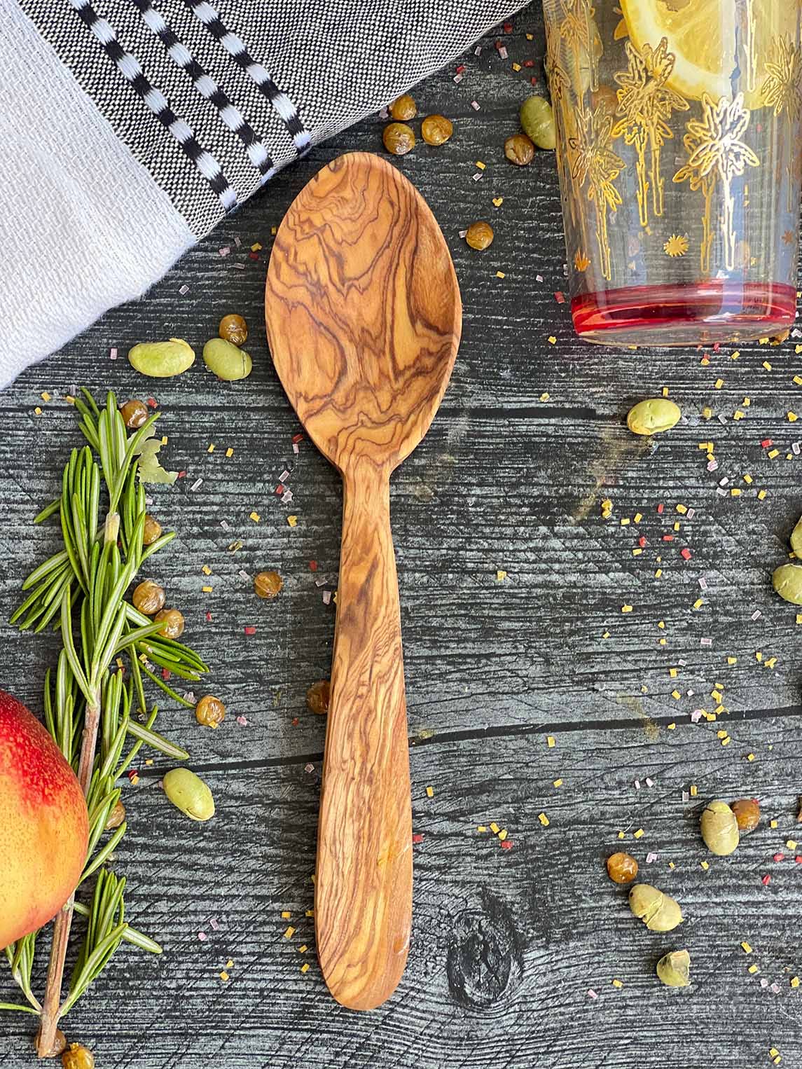 Olive Wood Appetizer Spoon