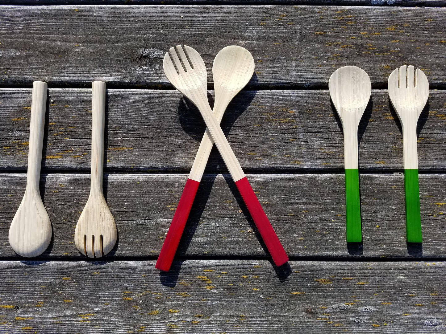 Bamboo Server Set: Dove Blue