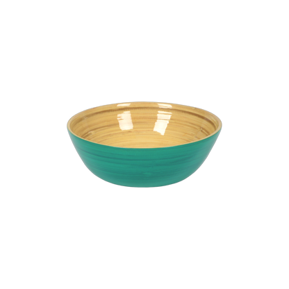 Bamboo Salad Bowl: Dark Green
