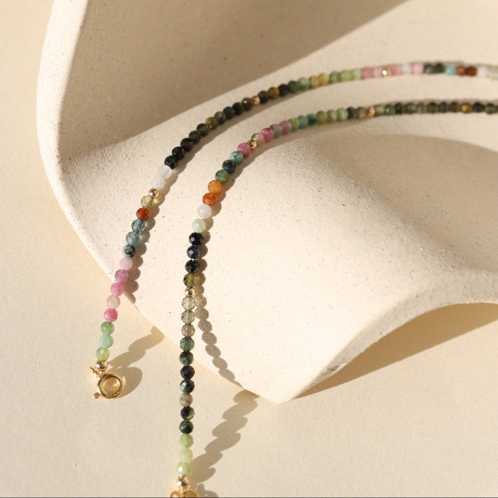 Tourmaline Prism Bracelet: 14k Gold Fill / 7"