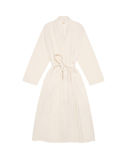 Cotton Robe: Cream / One Size