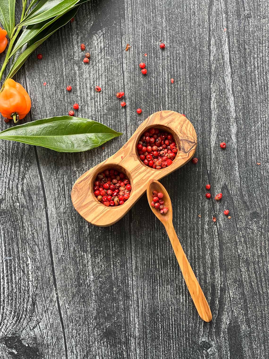 Olive Wood Small Sugar Spoon