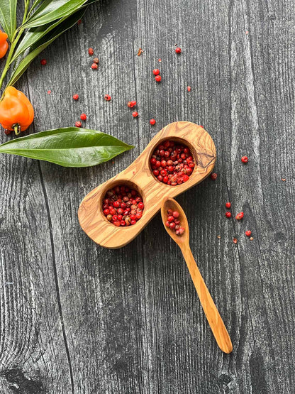 Olive Wood Small Sugar Spoon