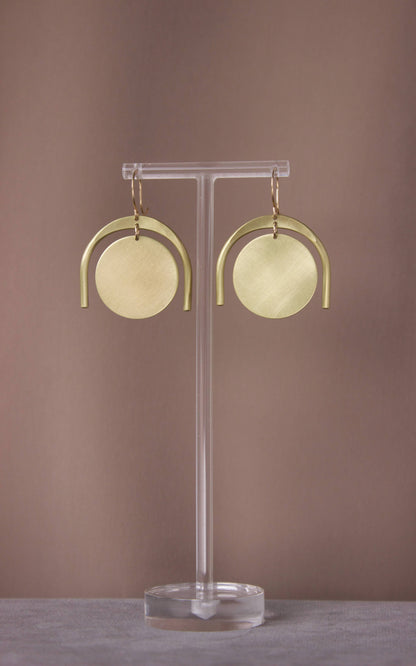 Large Thera Earrings Brass/GF EarWire