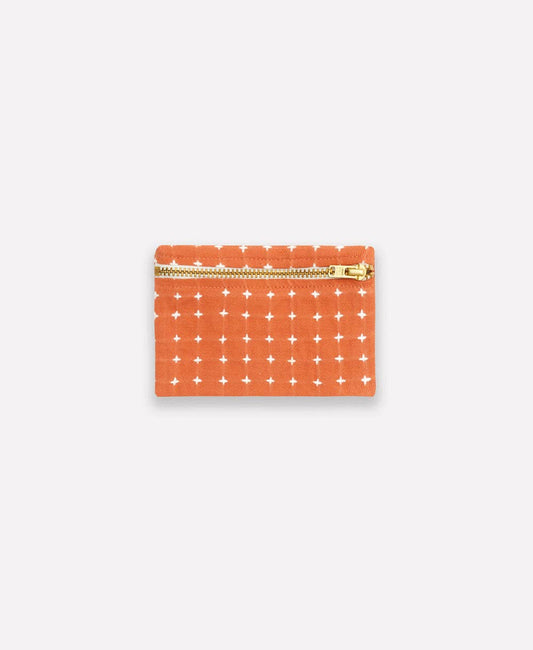 Apricot Cross-Stitch Coin Purse