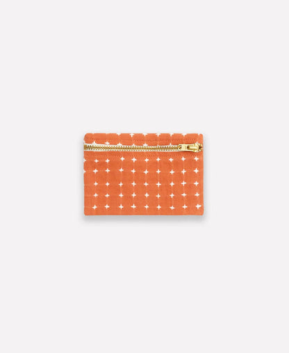 Dusk Blue Cross-Stitch Coin Purse