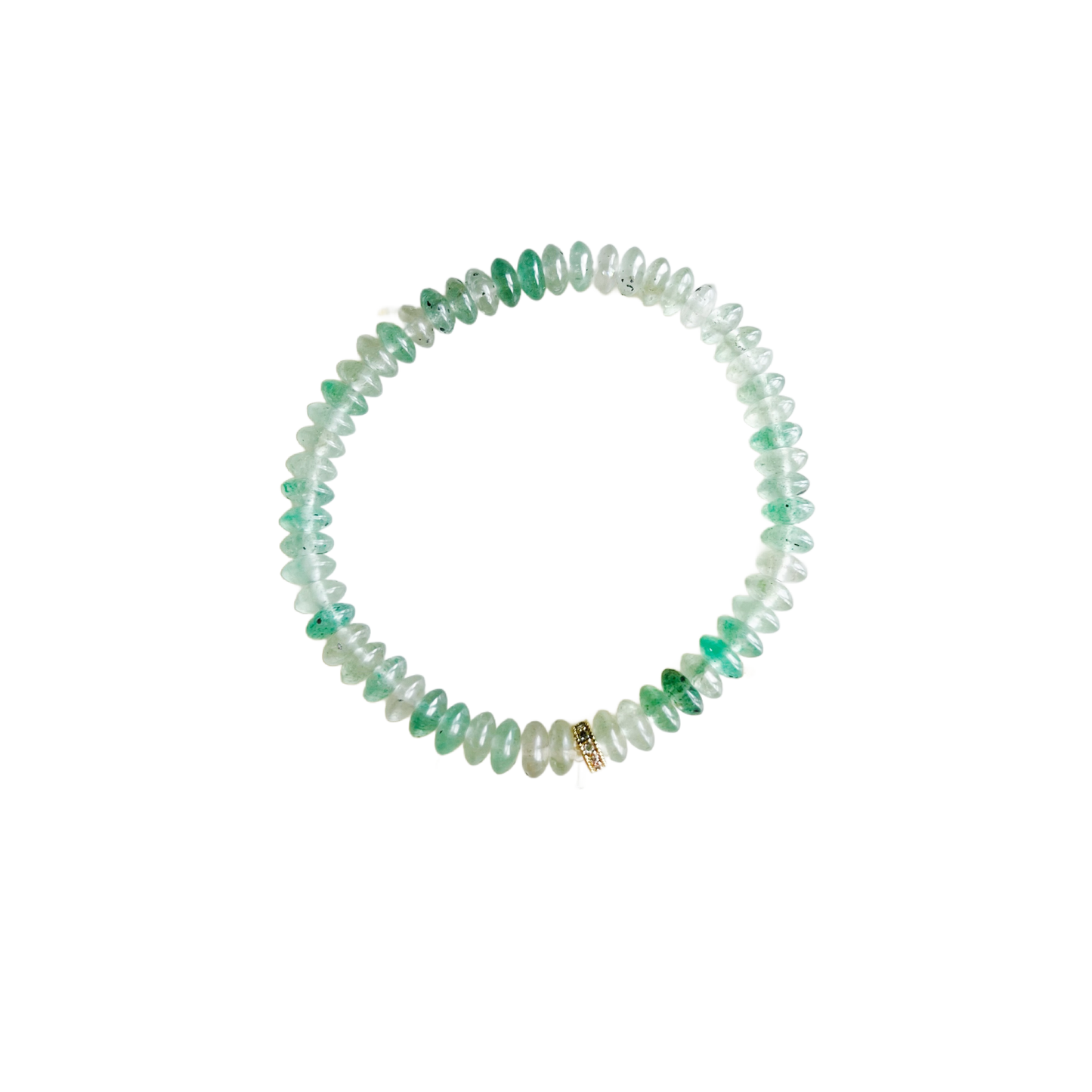 Market and King - Candy Stretch Bracelets: Green Ocean Jade