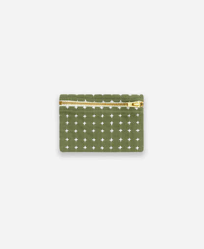 Lilac Cross-Stitch Coin Purse