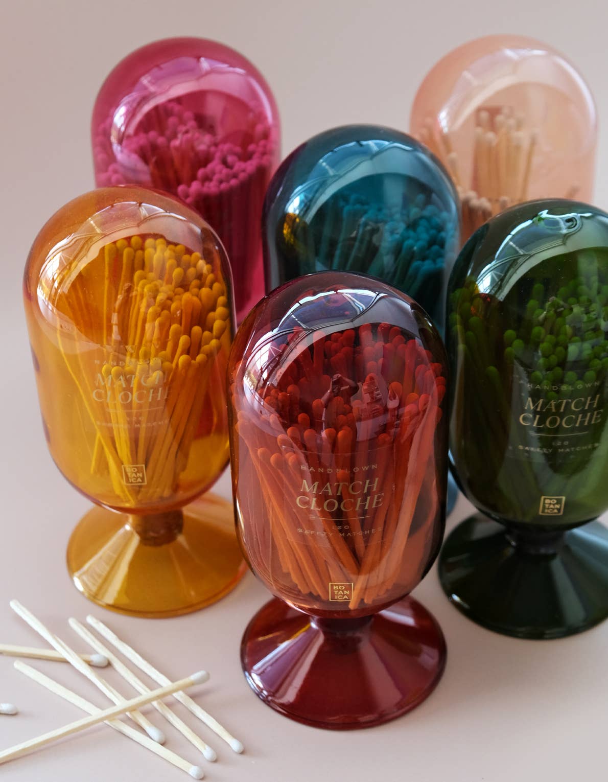 Glass Match Cloche | Amber