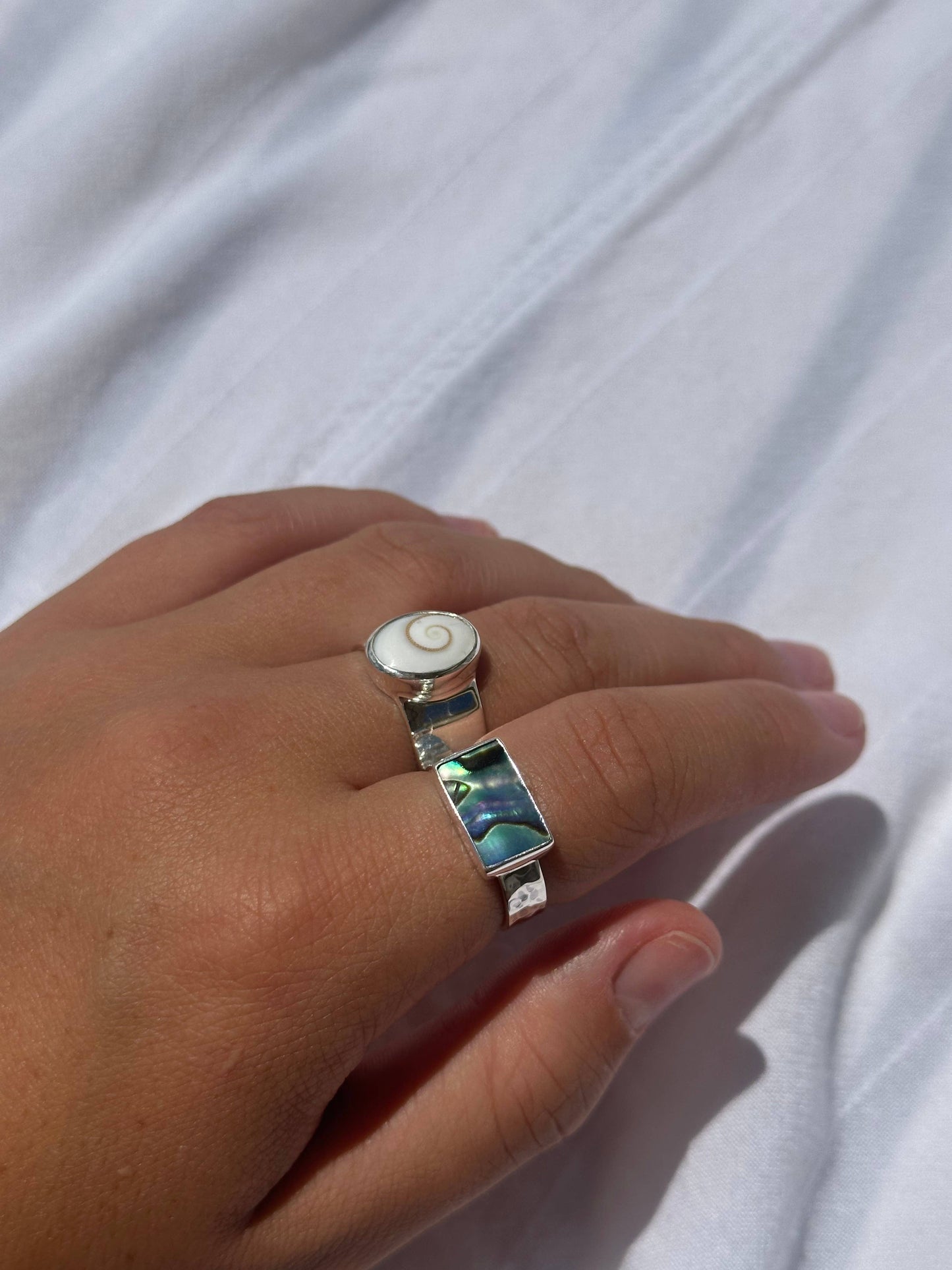 Morgan Ring - Abalone (Handmade): 9