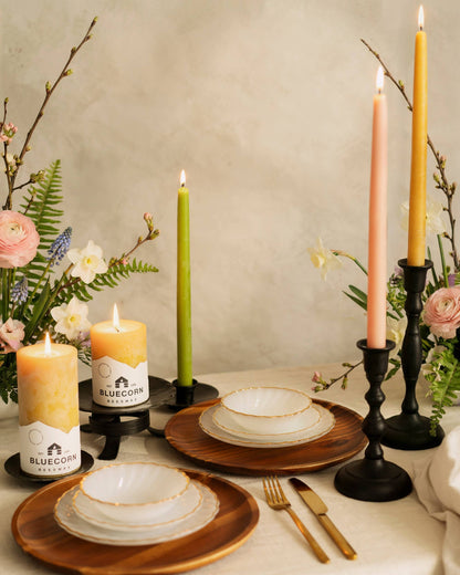 Beeswax Taper Candles – Ivory / 12"