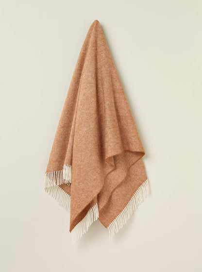 Herringbone 100% British Wool: Camel