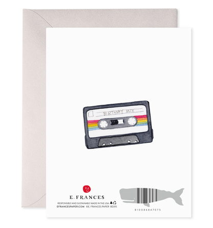 Boom Box Birthday Greeting Card