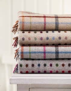 Contemporary Tile Merino Lambswool Throw