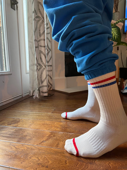 Extended Boyfriend Socks: Moss