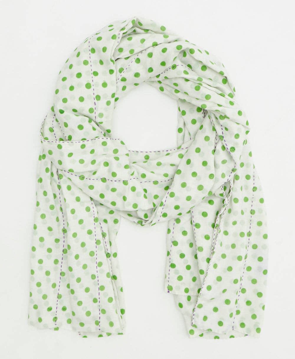 Anchal - Kantha Long Scarf - No. 260222