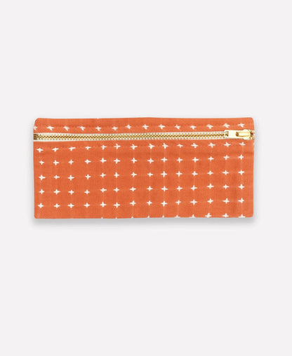Cross-Stitch Pencil Case: Moss