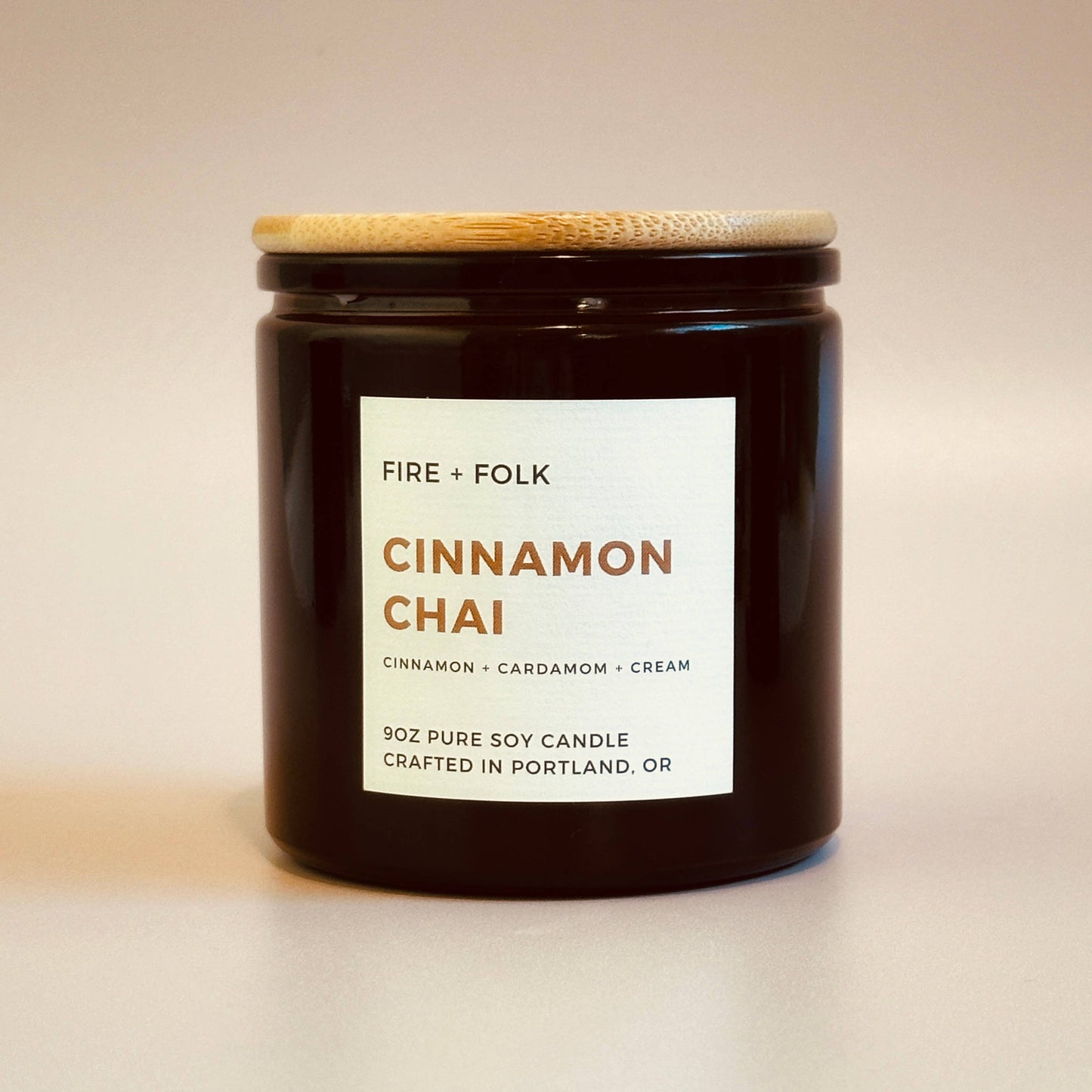 Cinnamon Chai | 9oz Wood Wick Soy Candle