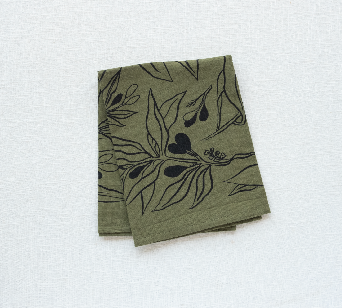 Olives Tea Linen Towel