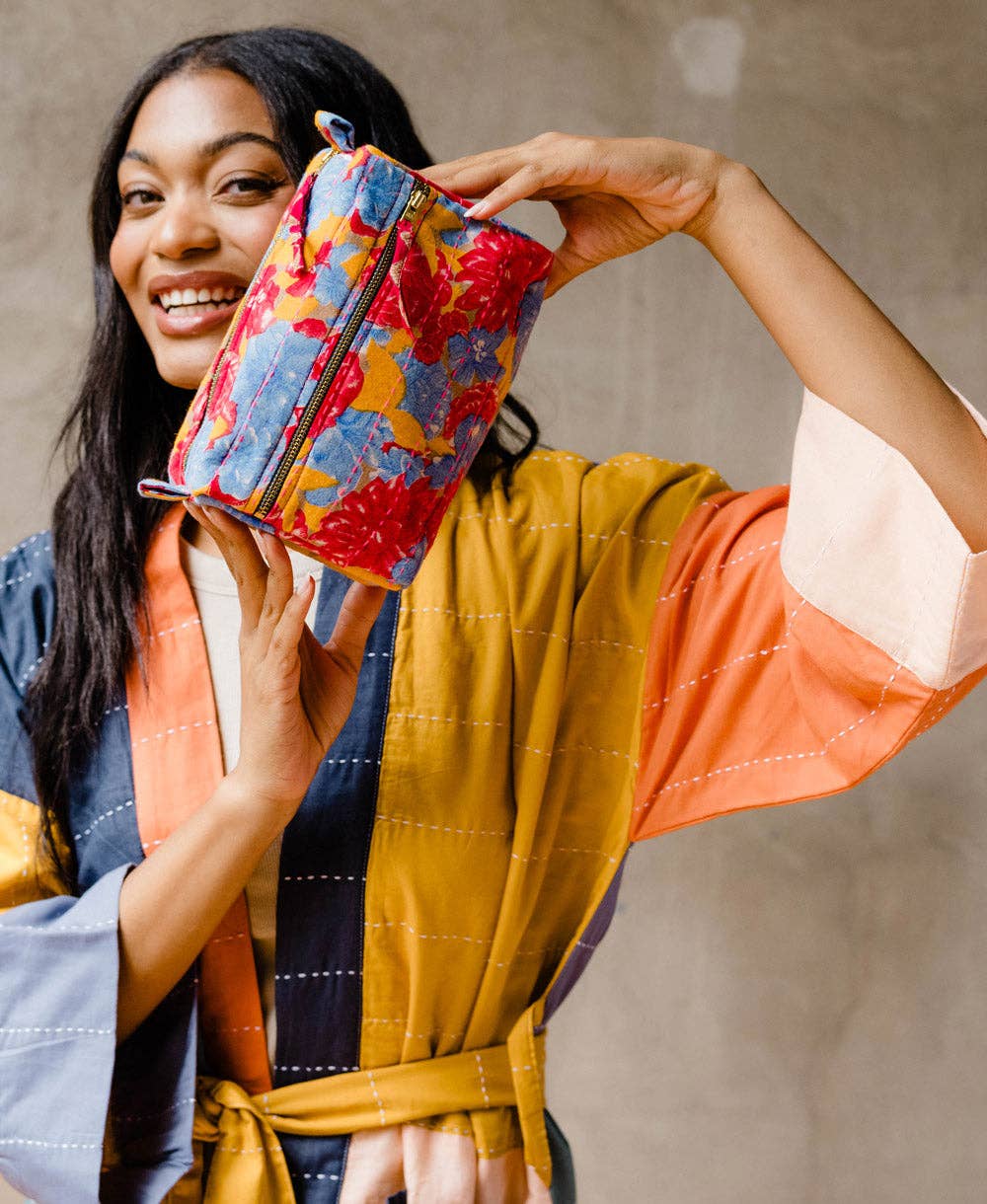 Kantha Medium Toiletry Bag - No. 260201