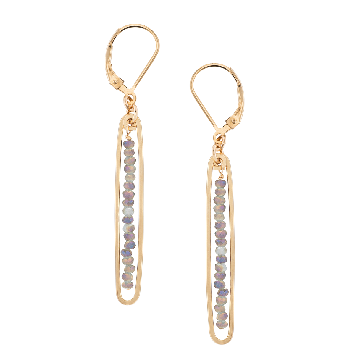Lyric | Gold Filled Drop Earrings | Labradorite