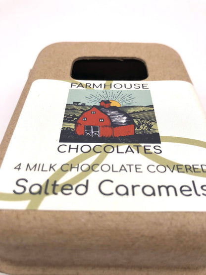 4 Piece Milk Chocolate Covered Salted Caramels