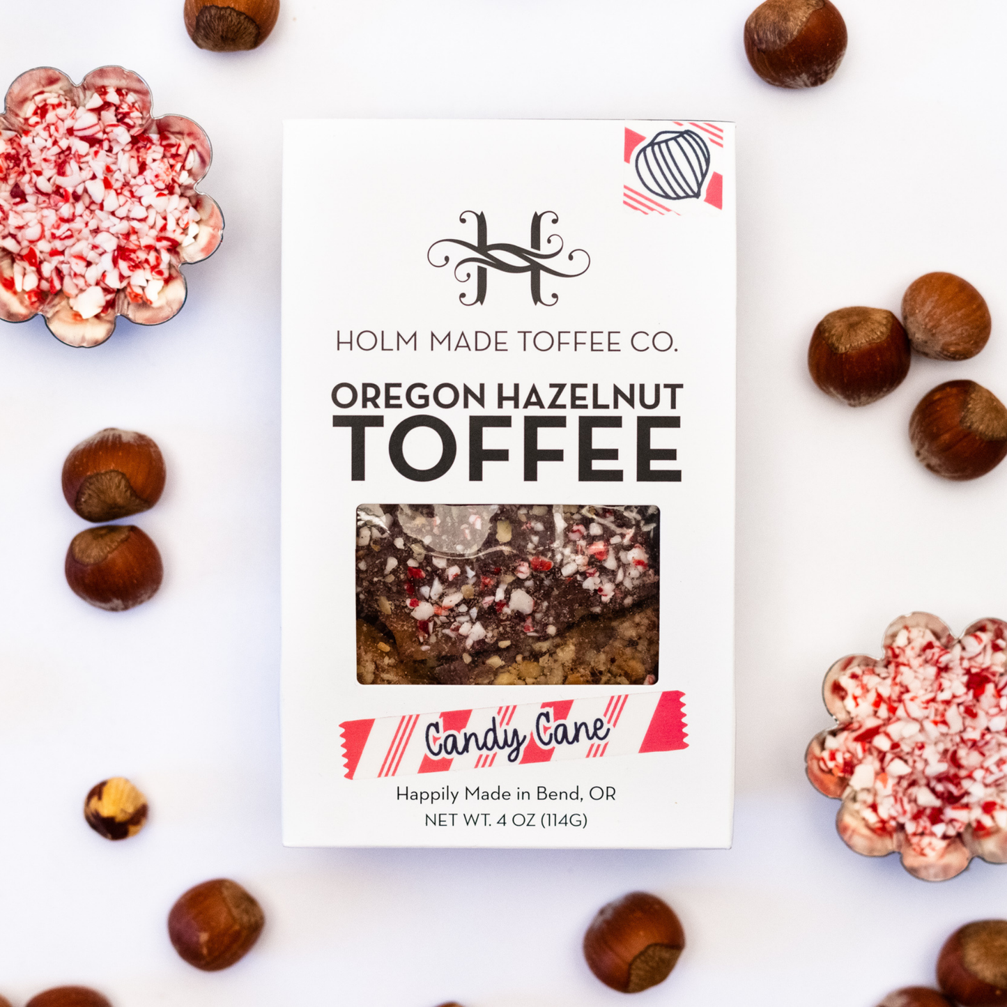 Candy Cane - Oregon Hazelnut Toffee