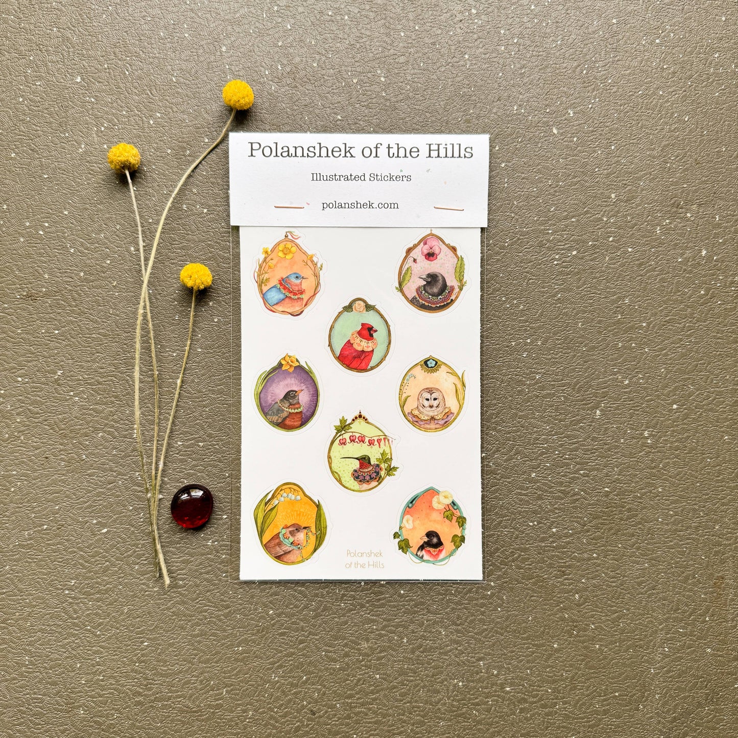 Floral Flight Crew Sticker Sheet