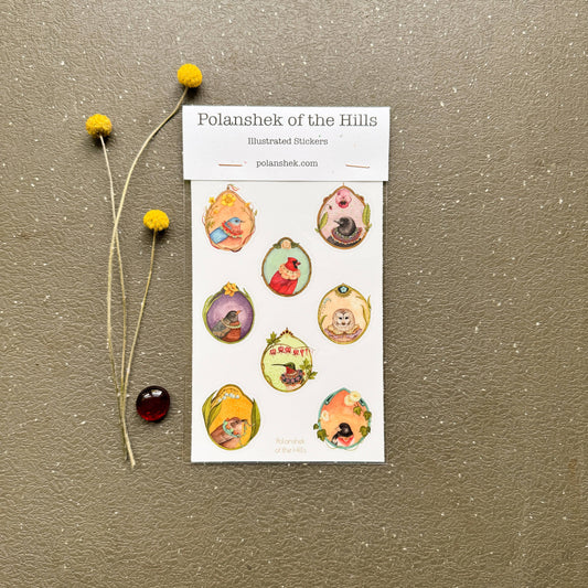 Floral Flight Crew Sticker Sheet
