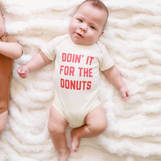 Donuts Baby Organic Cotton Onesie